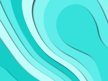 Renkli oyma sanat. Kağıt arka plan şekilleri kesim kağıdı ile kesin. İş sunumları, el ilanları, afişler, davetler için şablon tasarım düzen