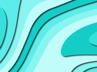 Renkli oyma sanat. Kağıt arka plan şekilleri kesim kağıdı ile kesin. İş sunumları, el ilanları, afişler, davetler için şablon tasarım düzen