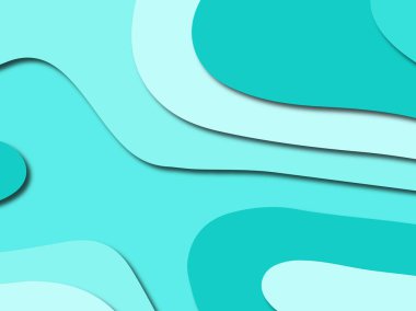 Renkli oyma sanat. Kağıt arka plan şekilleri kesim kağıdı ile kesin. İş sunumları, el ilanları, afişler, davetler için şablon tasarım düzen