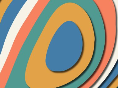 Renkli oyma sanat. Kağıt arka plan şekilleri kesim kağıdı ile kesin. İş sunumları, el ilanları, afişler, davetler için şablon tasarım düzen