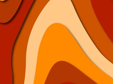 Renkli oyma sanat. Kağıt arka plan şekilleri kesim kağıdı ile kesin. İş sunumları, el ilanları, afişler, davetler için şablon tasarım düzen