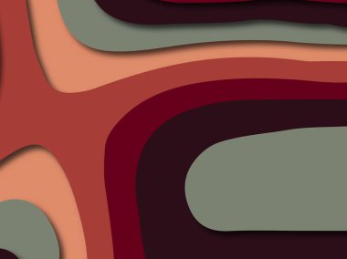 Renkli oyma sanat. Kağıt arka plan şekilleri kesim kağıdı ile kesin. İş sunumları, el ilanları, afişler, davetler için şablon tasarım düzen