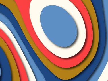 Renkli oyma sanat. Kağıt arka plan şekilleri kesim kağıdı ile kesin. İş sunumları, el ilanları, afişler, davetler için şablon tasarım düzen