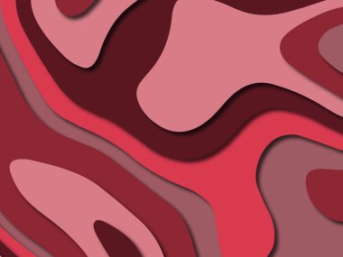 Renkli oyma sanat. Kağıt arka plan şekilleri kesim kağıdı ile kesin. İş sunumları, el ilanları, afişler, davetler için şablon tasarım düzen