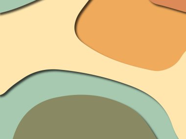 Renkli oyma sanat. Kağıt arka plan şekilleri kesim kağıdı ile kesin. İş sunumları, el ilanları, afişler, davetler için şablon tasarım düzen