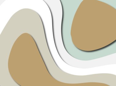 Renkli oyma sanat. Kağıt arka plan şekilleri kesim kağıdı ile kesin. İş sunumları, el ilanları, afişler, davetler için şablon tasarım düzen