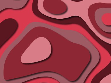 Renkli oyma sanat. Kağıt arka plan şekilleri kesim kağıdı ile kesin. İş sunumları, el ilanları, afişler, davetler için şablon tasarım düzen