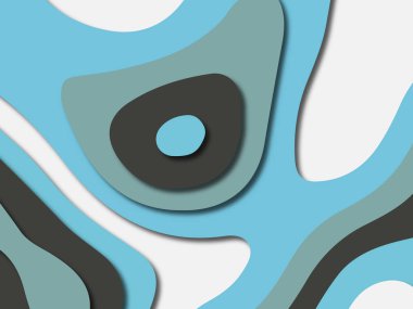 Renkli oyma sanat. Kağıt arka plan şekilleri kesim kağıdı ile kesin. İş sunumları, el ilanları, afişler, davetler için şablon tasarım düzen