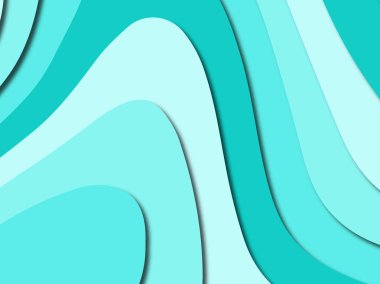 Renkli oyma sanat. Kağıt arka plan şekilleri kesim kağıdı ile kesin. İş sunumları, el ilanları, afişler, davetler için şablon tasarım düzen