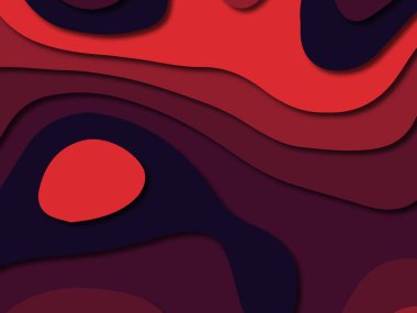 Renkli oyma sanat. Kağıt arka plan şekilleri kesim kağıdı ile kesin. İş sunumları, el ilanları, afişler, davetler için şablon tasarım düzen