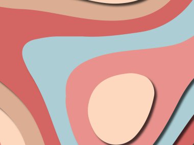 Renkli oyma sanat. Kağıt arka plan şekilleri kesim kağıdı ile kesin. İş sunumları, el ilanları, afişler, davetler için şablon tasarım düzen