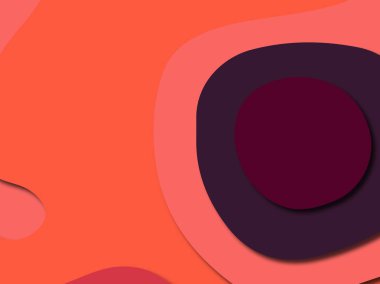 Renkli oyma sanat. Kağıt arka plan şekilleri kesim kağıdı ile kesin. İş sunumları, el ilanları, afişler, davetler için şablon tasarım düzen