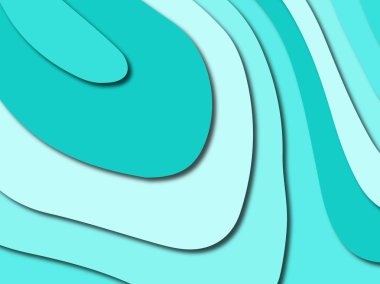 Renkli oyma sanat. Kağıt arka plan şekilleri kesim kağıdı ile kesin. İş sunumları, el ilanları, afişler, davetler için şablon tasarım düzen