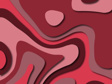 Renkli oyma sanat. Kağıt arka plan şekilleri kesim kağıdı ile kesin. İş sunumları, el ilanları, afişler, davetler için şablon tasarım düzen