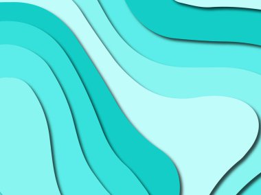 Renkli oyma sanat. Kağıt arka plan şekilleri kesim kağıdı ile kesin. İş sunumları, el ilanları, afişler, davetler için şablon tasarım düzen