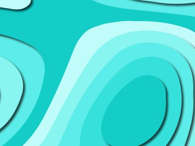 Renkli oyma sanat. Kağıt arka plan şekilleri kesim kağıdı ile kesin. İş sunumları, el ilanları, afişler, davetler için şablon tasarım düzen