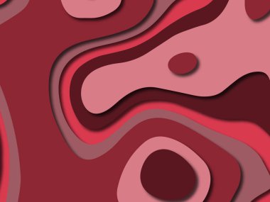 Renkli oyma sanat. Kağıt arka plan şekilleri kesim kağıdı ile kesin. İş sunumları, el ilanları, afişler, davetler için şablon tasarım düzen