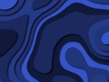 Renkli oyma sanat. Kağıt arka plan şekilleri kesim kağıdı ile kesin. İş sunumları, el ilanları, afişler, davetler için şablon tasarım düzen