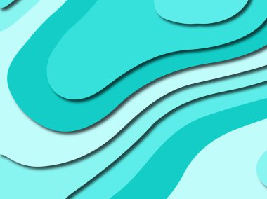 Renkli oyma sanat. Kağıt arka plan şekilleri kesim kağıdı ile kesin. İş sunumları, el ilanları, afişler, davetler için şablon tasarım düzen