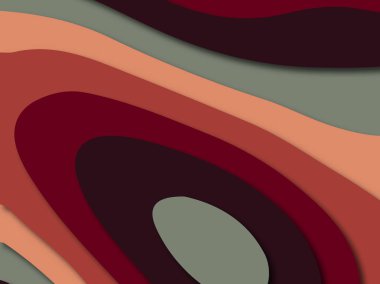 Renkli oyma sanat. Kağıt arka plan şekilleri kesim kağıdı ile kesin. İş sunumları, el ilanları, afişler, davetler için şablon tasarım düzen