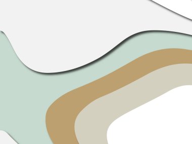 Renkli oyma sanat. Kağıt arka plan şekilleri kesim kağıdı ile kesin. İş sunumları, el ilanları, afişler, davetler için şablon tasarım düzen