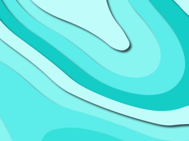 Renkli oyma sanat. Kağıt arka plan şekilleri kesim kağıdı ile kesin. İş sunumları, el ilanları, afişler, davetler için şablon tasarım düzen