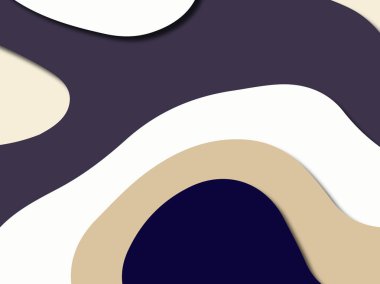 Renkli oyma sanat. Kağıt arka plan şekilleri kesim kağıdı ile kesin. İş sunumları, el ilanları, afişler, davetler için şablon tasarım düzen