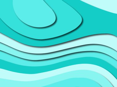 Renkli oyma sanat. Kağıt arka plan şekilleri kesim kağıdı ile kesin. İş sunumları, el ilanları, afişler, davetler için şablon tasarım düzen