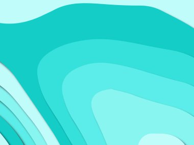 Renkli oyma sanat. Kağıt arka plan şekilleri kesim kağıdı ile kesin. İş sunumları, el ilanları, afişler, davetler için şablon tasarım düzen