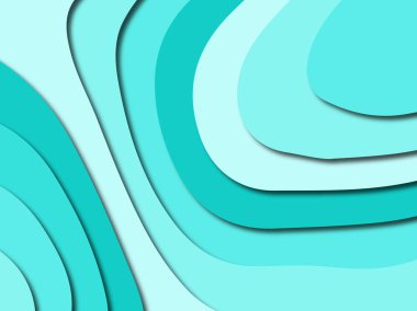 Renkli oyma sanat. Kağıt arka plan şekilleri kesim kağıdı ile kesin. İş sunumları, el ilanları, afişler, davetler için şablon tasarım düzen