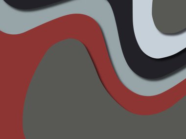 Renkli oyma sanat. Kağıt arka plan şekilleri kesim kağıdı ile kesin. İş sunumları, el ilanları, afişler, davetler için şablon tasarım düzen