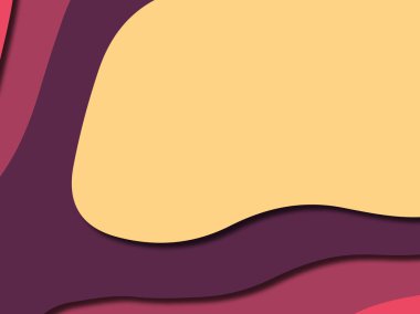 Renkli oyma sanat. Kağıt arka plan şekilleri kesim kağıdı ile kesin. İş sunumları, el ilanları, afişler, davetler için şablon tasarım düzen