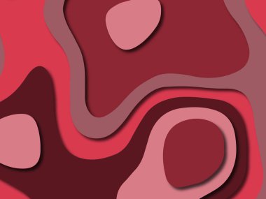 Renkli oyma sanat. Kağıt arka plan şekilleri kesim kağıdı ile kesin. İş sunumları, el ilanları, afişler, davetler için şablon tasarım düzen