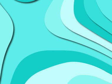 Renkli oyma sanat. Kağıt arka plan şekilleri kesim kağıdı ile kesin. İş sunumları, el ilanları, afişler, davetler için şablon tasarım düzen