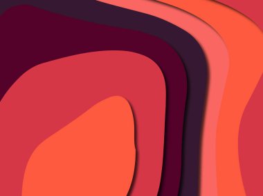 Renkli oyma sanat. Kağıt arka plan şekilleri kesim kağıdı ile kesin. İş sunumları, el ilanları, afişler, davetler için şablon tasarım düzen