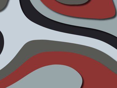 Renkli oyma sanat. Kağıt arka plan şekilleri kesim kağıdı ile kesin. İş sunumları, el ilanları, afişler, davetler için şablon tasarım düzen