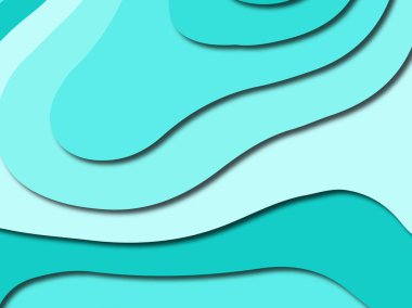 Renkli oyma sanat. Kağıt arka plan şekilleri kesim kağıdı ile kesin. İş sunumları, el ilanları, afişler, davetler için şablon tasarım düzen