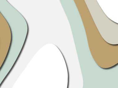 Renkli oyma sanat. Kağıt arka plan şekilleri kesim kağıdı ile kesin. İş sunumları, el ilanları, afişler, davetler için şablon tasarım düzen