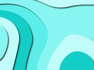 Renkli oyma sanat. Kağıt arka plan şekilleri kesim kağıdı ile kesin. İş sunumları, el ilanları, afişler, davetler için şablon tasarım düzen