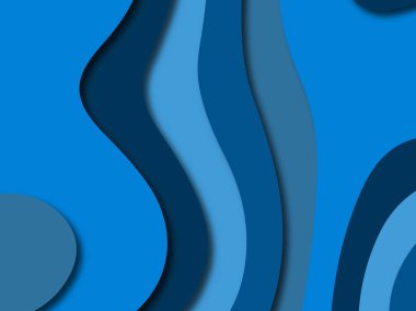 Renkli oyma sanat. Kağıt arka plan şekilleri kesim kağıdı ile kesin. İş sunumları, el ilanları, afişler, davetler için şablon tasarım düzen