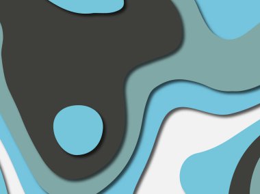 Renkli oyma sanat. Kağıt arka plan şekilleri kesim kağıdı ile kesin. İş sunumları, el ilanları, afişler, davetler için şablon tasarım düzen