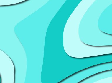 Renkli oyma sanat. Kağıt arka plan şekilleri kesim kağıdı ile kesin. İş sunumları, el ilanları, afişler, davetler için şablon tasarım düzen