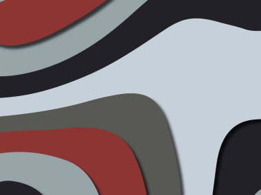 Renkli oyma sanat. Kağıt arka plan şekilleri kesim kağıdı ile kesin. İş sunumları, el ilanları, afişler, davetler için şablon tasarım düzen