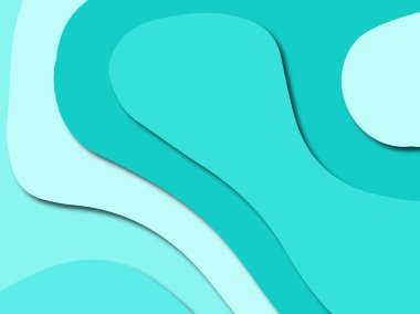 Renkli oyma sanat. Kağıt arka plan şekilleri kesim kağıdı ile kesin. İş sunumları, el ilanları, afişler, davetler için şablon tasarım düzen