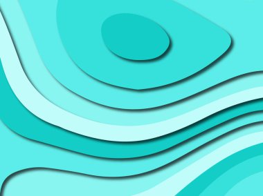 Renkli oyma sanat. Kağıt arka plan şekilleri kesim kağıdı ile kesin. İş sunumları, el ilanları, afişler, davetler için şablon tasarım düzen