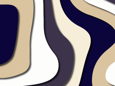 Renkli oyma sanat. Kağıt arka plan şekilleri kesim kağıdı ile kesin. İş sunumları, el ilanları, afişler, davetler için şablon tasarım düzen