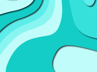 Renkli oyma sanat. Kağıt arka plan şekilleri kesim kağıdı ile kesin. İş sunumları, el ilanları, afişler, davetler için şablon tasarım düzen