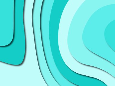 Renkli oyma sanat. Kağıt arka plan şekilleri kesim kağıdı ile kesin. İş sunumları, el ilanları, afişler, davetler için şablon tasarım düzen