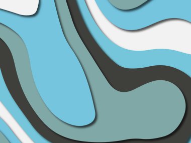 Renkli oyma sanat. Kağıt arka plan şekilleri kesim kağıdı ile kesin. İş sunumları, el ilanları, afişler, davetler için şablon tasarım düzen