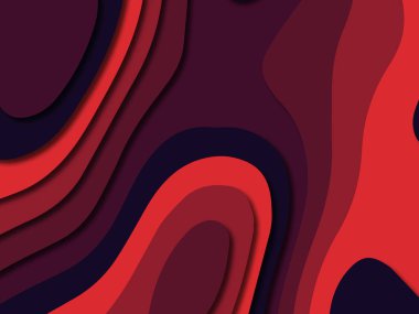 Renkli oyma sanat. Kağıt arka plan şekilleri kesim kağıdı ile kesin. İş sunumları, el ilanları, afişler, davetler için şablon tasarım düzen